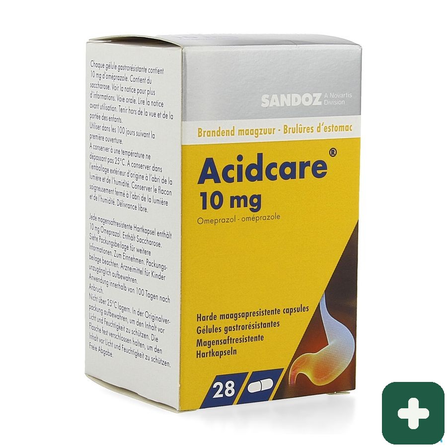 Acidcare 10 Mg Sandoz Caps Maagsapres 28 X 10 Mg