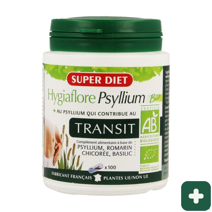 Superdiet Hygiaflore Psyllium            Caps 100
