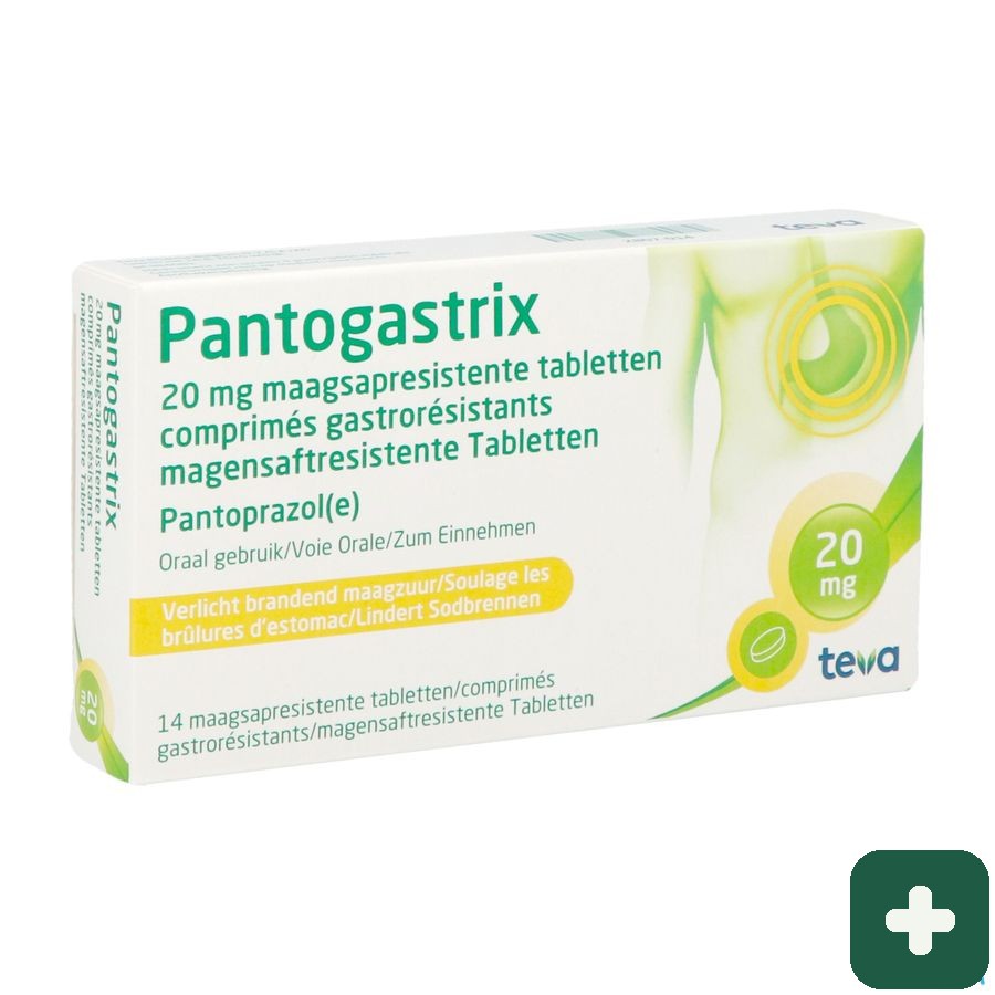 Pantogastrix Teva 20mg Maagsapresist Tabl 14x20mg